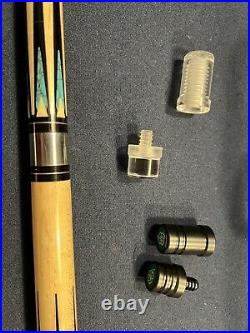McDermott G605 Pool Cue, Shaft Inlays, Wrapless With Break Cue And Case