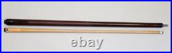 McDermott GS Pool Cue Dark Brown Maple Lizard Leather G-Core 2-Pc 58.5 19.5oz