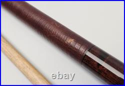 McDermott GS Pool Cue Dark Brown Maple Lizard Leather G-Core 2-Pc 58.5 19.5oz