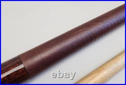 McDermott GS Pool Cue Dark Brown Maple Lizard Leather G-Core 2-Pc 58.5 19.5oz
