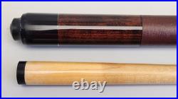 McDermott GS Pool Cue Dark Brown Maple Lizard Leather G-Core 2-Pc 58.5 19.5oz