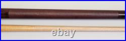 McDermott GS Pool Cue Dark Brown Maple Lizard Leather G-Core 2-Pc 58.5 19.5oz