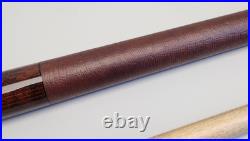 McDermott GS Pool Cue Dark Brown Maple Lizard Leather G-Core 2-Pc 58.5 19.5oz