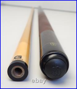 McDermott GS Pool Cue Dark Brown Maple Lizard Leather G-Core 2-Pc 58.5 19.5oz