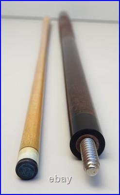 McDermott GS Pool Cue Dark Brown Maple Lizard Leather G-Core 2-Pc 58.5 19.5oz