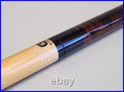 McDermott GS Pool Cue Dark Brown Maple Lizard Leather G-Core 2-Pc 58.5 19.5oz