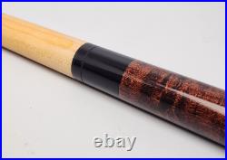McDermott GS Pool Cue Dark Brown Maple Lizard Leather G-Core 2-Pc 58.5 19.5oz