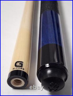 McDermott GS02 Blue Pool Cue Stick 2-Piece G-Core 13mm Shaft Billiards USA 20oz
