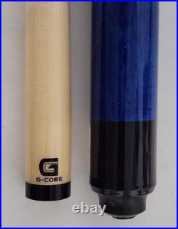 McDermott GS02 Blue Pool Cue Stick 2-Piece G-Core 13mm Shaft Billiards USA 20oz