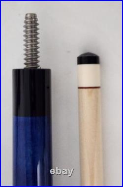 McDermott GS02 Blue Pool Cue Stick 2-Piece G-Core 13mm Shaft Billiards USA 20oz