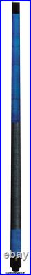 McDermott GS02 Blue Pool Cue Stick 2-Piece G-Core 13mm Shaft Billiards USA 20oz