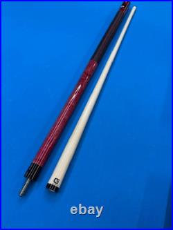 McDermott GS07C2 Pool Cue Burgundy & Natural Walnut Double Wash with Linen Wrap