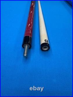 McDermott GS07C2 Pool Cue Burgundy & Natural Walnut Double Wash with Linen Wrap