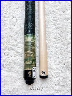McDermott GS12 Pool Cue with 13mm G-Core Shaft, FREE HARD CASE (Green/Nat Walnt)