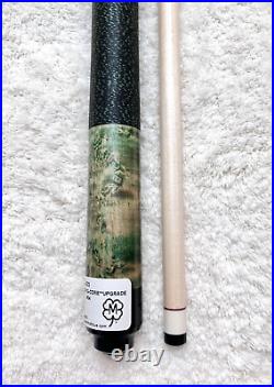McDermott GS12 Pool Cue with12.75mm G-Core Shaft, FREE HARD CASE (Green/Nat Walnt)