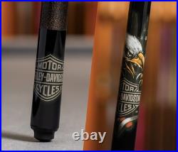 McDermott HD44 Harley-Davidson Pool Cue-Joint Protectors Included- Free Shipping