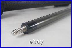 McDermott Handcrafted Pool Cue 58.5 with Black Crocodile Pattern Case Very Good McDermott Handcrafted Pool Cue 58.5 with Black Crocodile Pattern Case Very Good