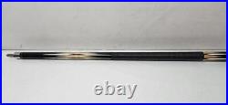 McDermott Import Maple Cue Linen Wrap Pool Billiard Cue-Black Birdseye Diamonds