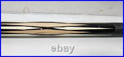 McDermott Import Maple Cue Linen Wrap Pool Billiard Cue-Black Birdseye Diamonds