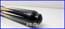 McDermott Import Maple Cue Linen Wrap Pool Billiard Cue-Black Birdseye Diamonds