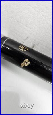 McDermott Import Maple Cue Linen Wrap Pool Billiard Cue-Black Birdseye Diamonds