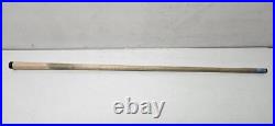 McDermott Import Maple Cue Linen Wrap Pool Billiard Cue-Black Birdseye Diamonds
