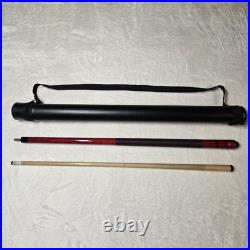 McDermott Jim Beam Pool Stick Cue and Case Set Red 58 Inches McDermott Jim Beam Pool Stick Cue and Case Set Red 58 Inches