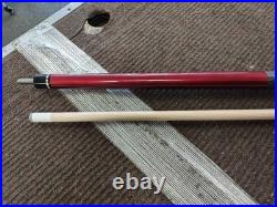 McDermott L10 Lucky Burgundy Metallic Red Billiard Pool Cue Stick with Maple Shaft