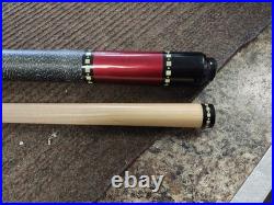McDermott L10 Lucky Burgundy Metallic Red Billiard Pool Cue Stick with Maple Shaft