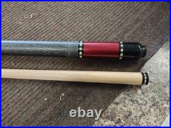 McDermott L10 Lucky Burgundy Metallic Red Billiard Pool Cue Stick with Maple Shaft