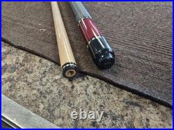 McDermott L10 Lucky Burgundy Metallic Red Billiard Pool Cue Stick with Maple Shaft