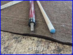 McDermott L10 Lucky Burgundy Metallic Red Billiard Pool Cue Stick with Maple Shaft