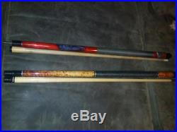 McDermott Limited Edition Panther Pool Cue WITH break Cue With Case 2 butt 4 sha