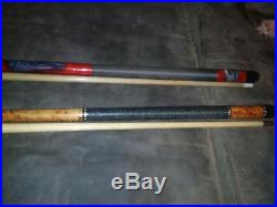 McDermott Limited Edition Panther Pool Cue WITH break Cue With Case 2 butt 4 sha