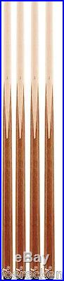 McDermott Lucky House Cues One Piece Pool Cues 4 Cues 18,19,20 & 21 oz Set