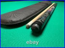 McDermott Lucky L51 Grey/Turquoise Pool Cue withFREE CASE