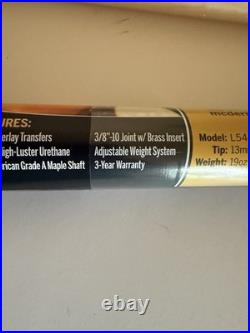 McDermott Lucky L54 Pool Billiard Cue. 19oz. NEW
