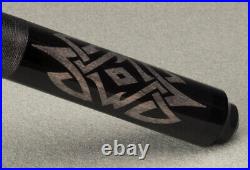 McDermott Lucky Series L48 Pool Cue, Tribal Design, choice Shaft Diameter & Wght