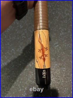 McDermott M2-3A M23A Spalted Gecko Maple Pool Cue Original 2002-2005 With Case