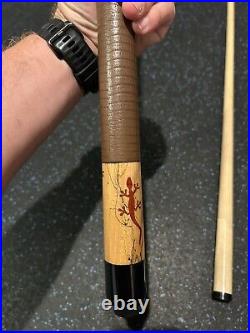 McDermott M2-3A M23A Spalted Gecko Maple Pool Cue Original 2002-2005 With Case