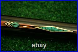 McDermott M29A Knight Pool Cue Turquoise and Ebony in 1-1 case