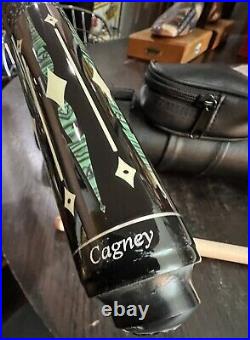 McDermott Maple Lucky L28 19oz Pool Cue Irish Linen Wrap & Black Hard Case Inlay