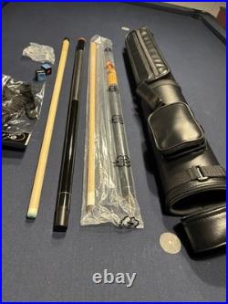 McDermott Playing Pool Cue and Players Break Cue Set WithCue Case and Accessories