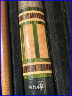 McDermott Pool Cue 19 Oz Joint Vintage Billiard Cue In Huebler Case 58