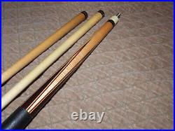 McDermott Pool Cue C6 Rare Vintage 1980-'84 2 Shafts Leather Wrap Straight