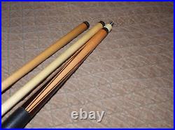 McDermott Pool Cue C6 Rare Vintage 1980-'84 2 Shafts Leather Wrap Straight