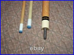 McDermott Pool Cue C6 Rare Vintage 1980-'84 2 Shafts Leather Wrap Straight