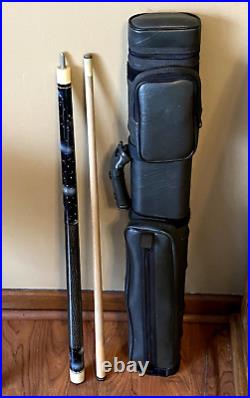 McDermott Pool Cue Lucky Series #190Z & Joe Porper's Classic Case holds 2 sticks