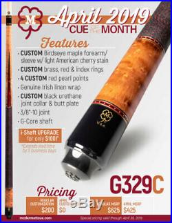 McDermott Pool Cue With One G-CORE Shaft. APRIL 2019 CUE OF THE MONTH