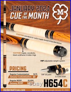 McDermott Pool Cue With One G-CORE Shaft. JANUARY 2024 CUE OF THE MONTH McDermott Pool Cue With One G-CORE Shaft. JANUARY 2024 CUE OF THE MONTH